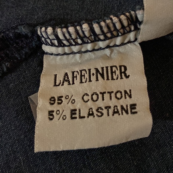 Lafei Nier Women’s Stretch Denim 3/4 Sleeve Shirt Size 14 - Picture 10 of 11